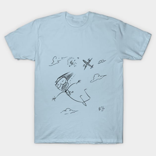 Skydiving Stick T-Shirt by Rick714